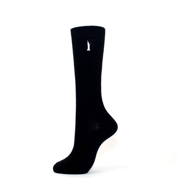 紺　サックス刺繍 | 【EAST BOY】32cm丈片面刺繍イーストボーイスクールソックス  | SUKENO【WOMEN】