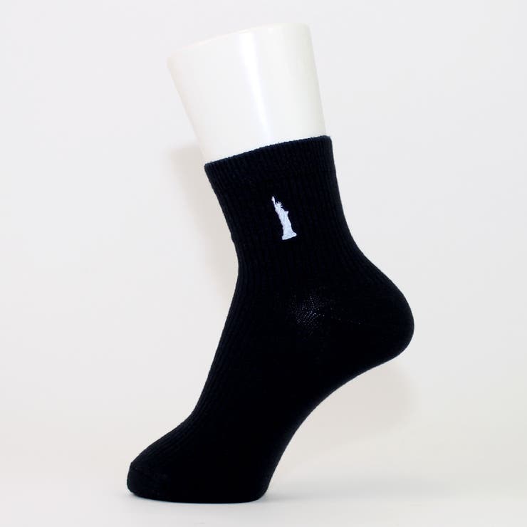 紺　サックス刺繍 | 【EASTBOY】２足セット 13cm丈片面刺繡スクールソックス  | SUKENO【WOMEN】