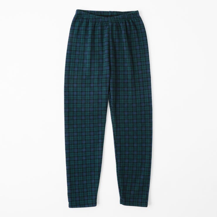 グリーン(ブラックウォッチ)(M-L) | 【おうち de レギンス】裏毛布パンツ | SUKENO【WOMEN】