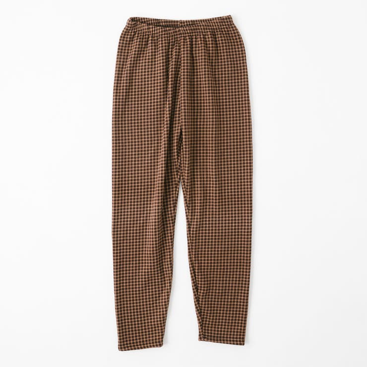 ブラウン(ガングラブ)(M-L) | 【おうち de レギンス】裏毛布パンツ | SUKENO【WOMEN】