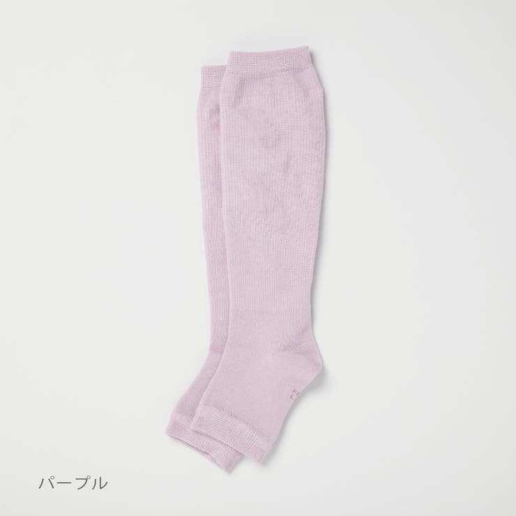 パープル | 【産前産後おうち用】トゥレス オープントゥ着圧ソックス | SUKENO【WOMEN】