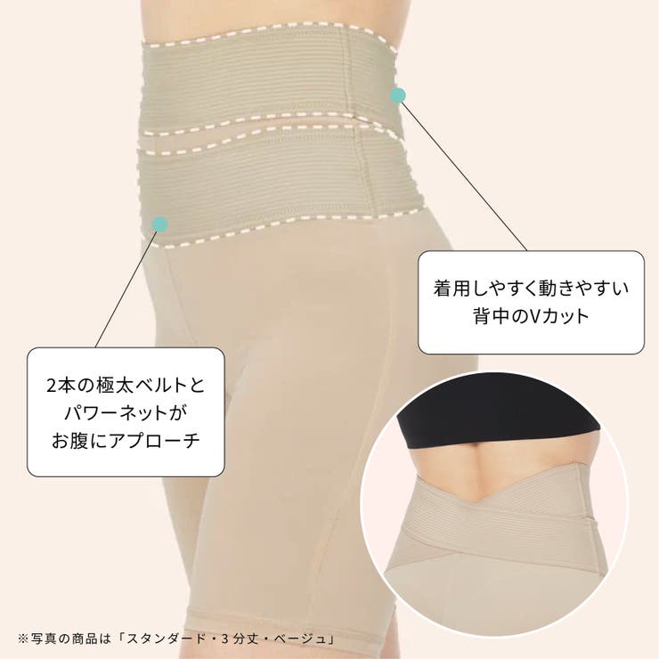 【美レギ】すっきり美腹補正レギンス  1分丈 | SUKENO【WOMEN】 | 詳細画像3 