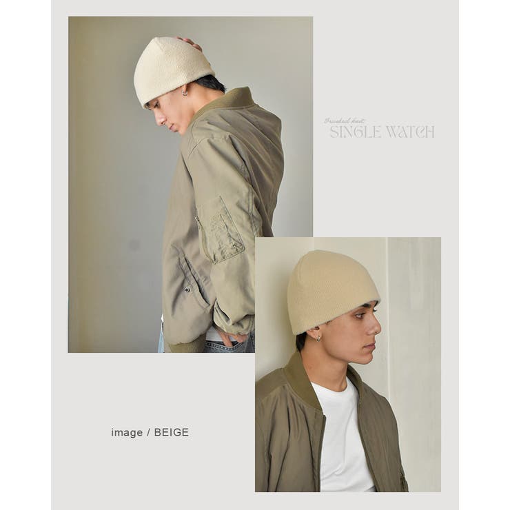 起毛ニットシングルワッチ ニット 帽子 | SUNY PLACE  | 詳細画像10 