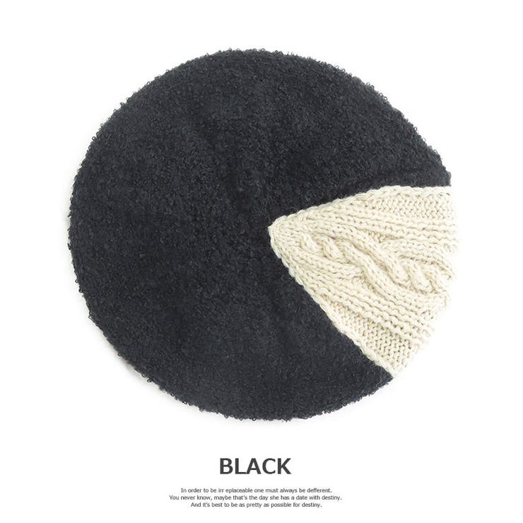 サイドケーブル編みベレー | SUNY PLACE  | 詳細画像1 