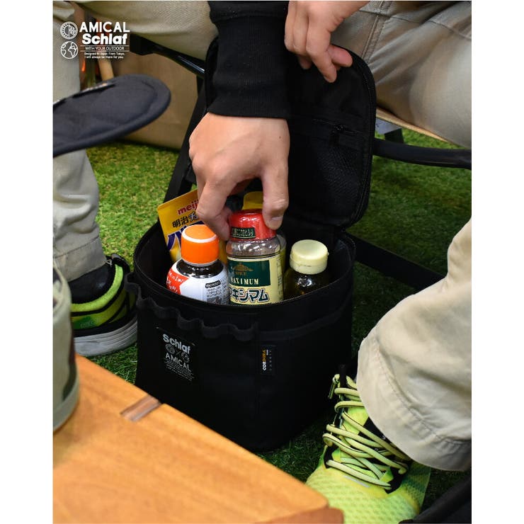 マルチポーチアウトドアキャンプ登山キャンプ用品収納バッグコーデュラCORDURAキャンバス食器工具