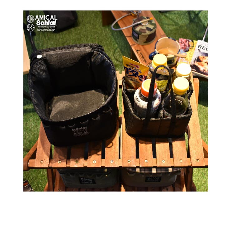 マルチポーチアウトドアキャンプ登山キャンプ用品収納バッグコーデュラCORDURAキャンバス食器工具