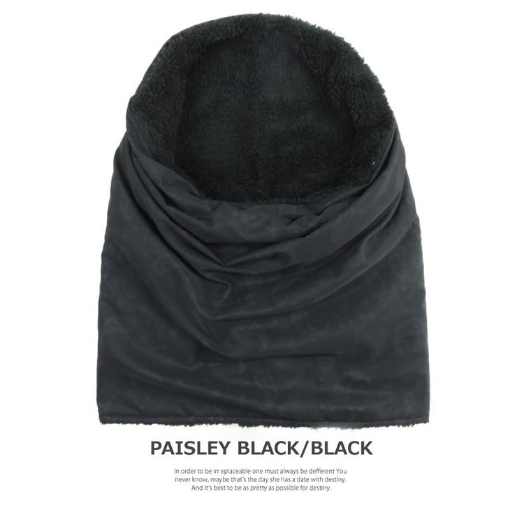 ［新品］STONE  ネックウォーマー ブラック/グレー　イタリア製 ネックウォーマー メンズ レディース[品番：SYPE0000955]｜SUNY PLACE