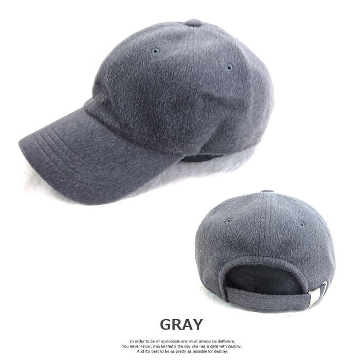 [VA3 100] シンプルスタイル起毛ローキャップ | SUNY PLACE  | 詳細画像4 