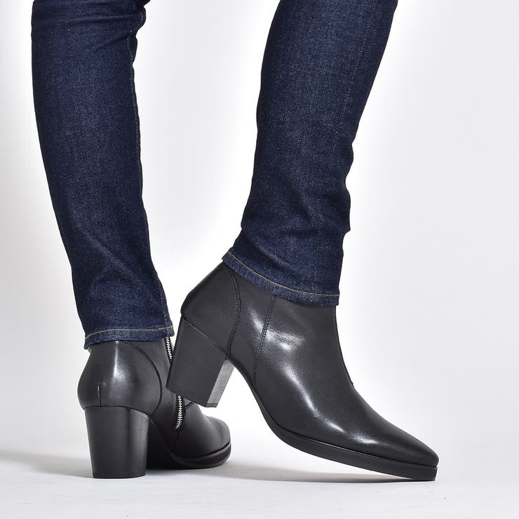 プラットフォーム レザー ハイヒールブーツ / ショートブーツ | SVEC | 詳細画像13 