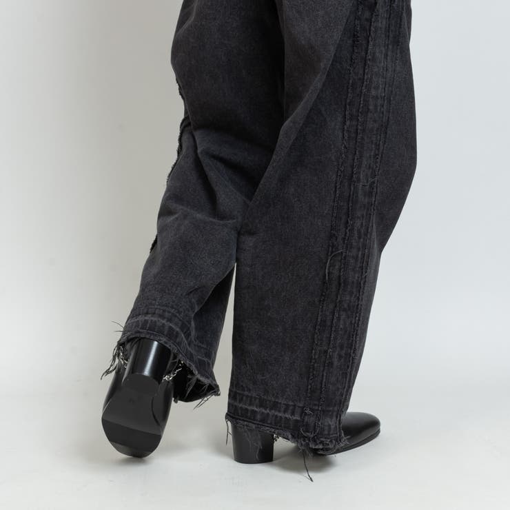 サイドゴア レザー リングブーツ / チェーン ハイヒール | SVEC | 詳細画像15 