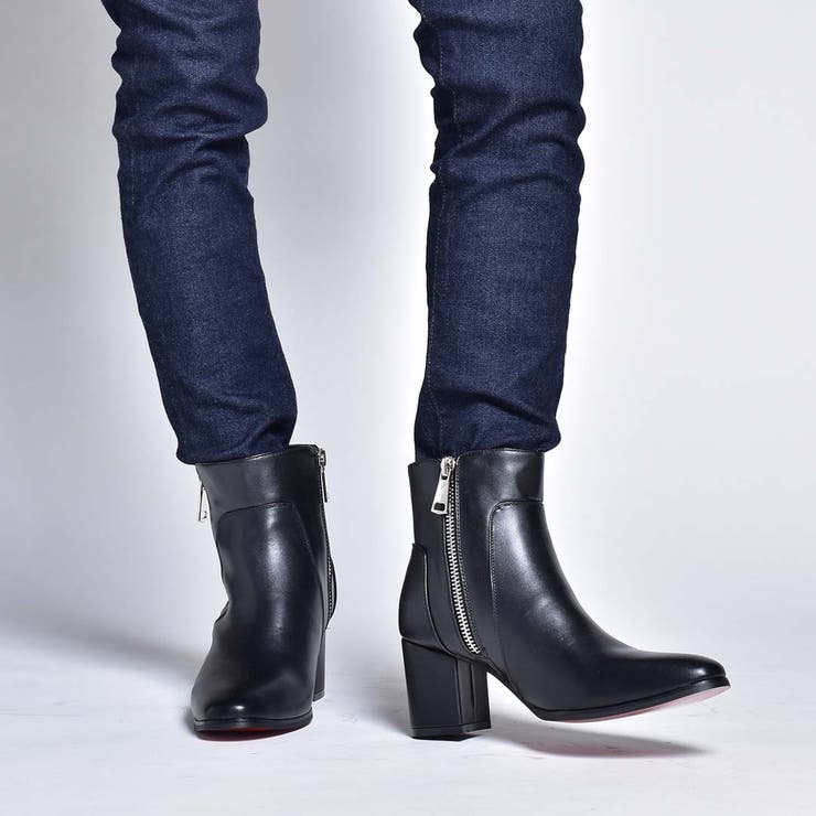 ダブル メタルジップ ヒールブーツ / ハイヒール | SVEC | 詳細画像25 