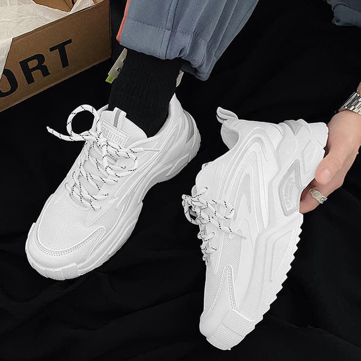 スニーカー メンズ 黒 白 厚底 Nss361 14 品番 Xo Svec シュベック のメンズ ファッション通販 Shoplist ショップリスト