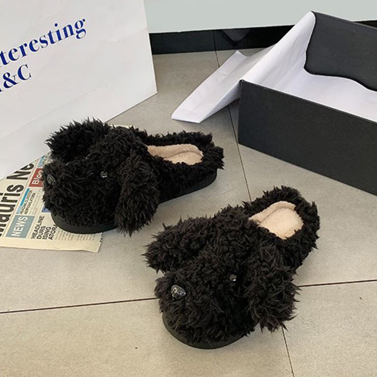 スリッパ ルームシューズ 犬 ファー  NXL1253[品番：XO000003792]｜BitterHoney（ビターハニー）のレディースファッション通販｜SHOPLIST（ショップリスト）