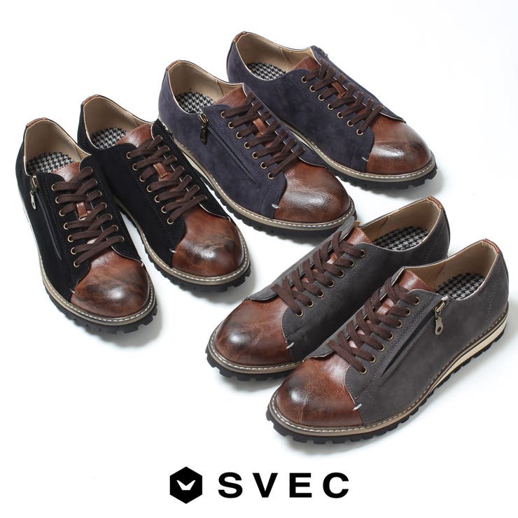 ２トーン レースアップ カジュアルシューズ | SVEC | 詳細画像2 