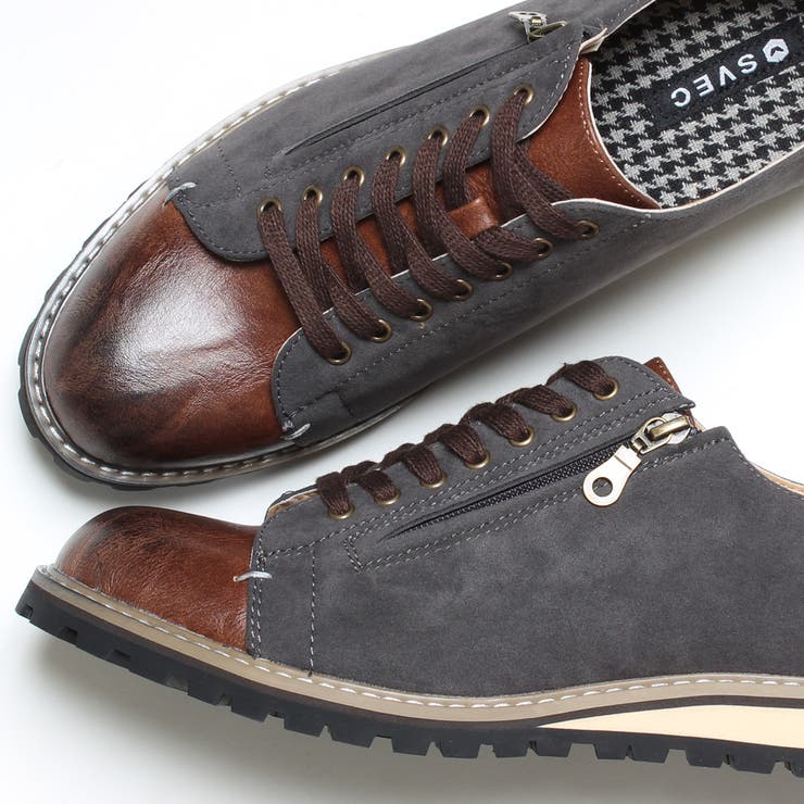 ２トーン レースアップ カジュアルシューズ | SVEC | 詳細画像3 