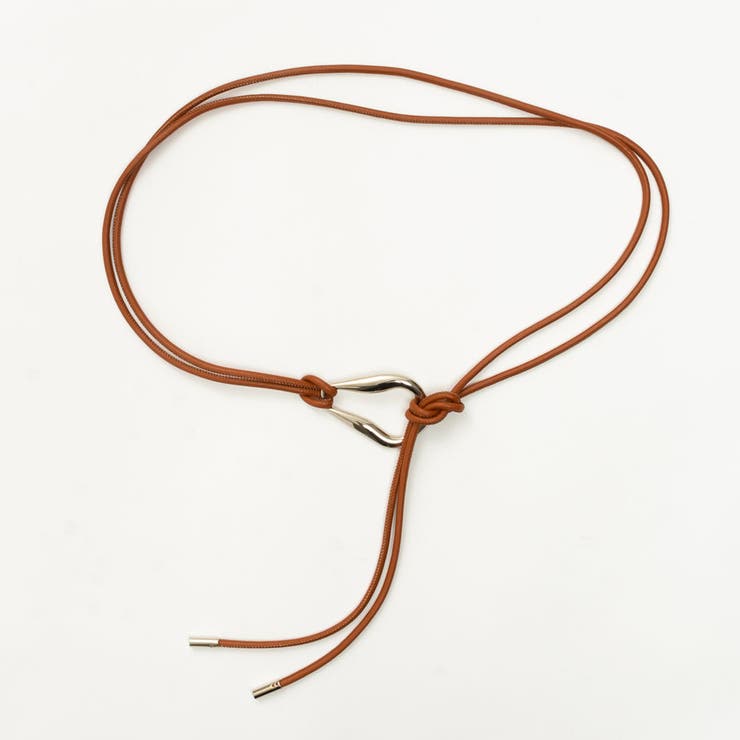 キャメル | カラビナ風ウエストロープベルト | SVEC