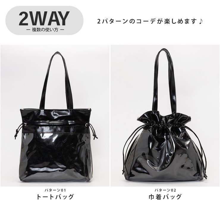 クリアポケット付き推し活トートバッグ / 巾着 | SVEC | 詳細画像5 