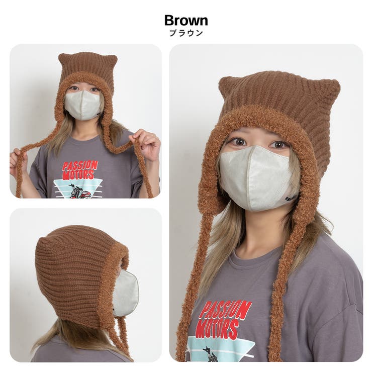 リブ編みネコミミボンネット | SVEC | 詳細画像8 