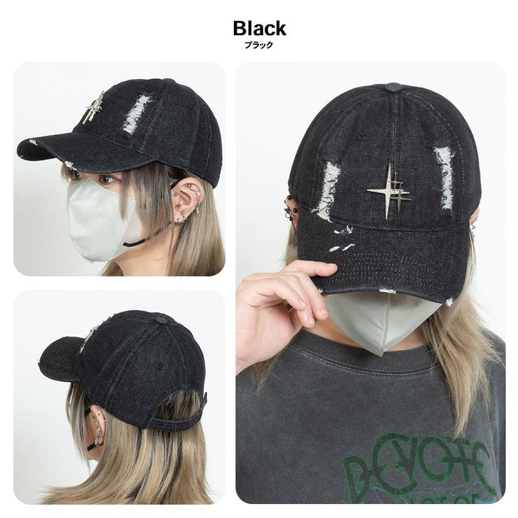 クロスモチーフメタルデニムキャップ | SVEC | 詳細画像17 