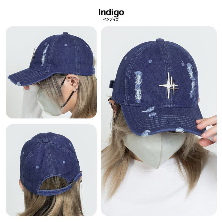 クロスモチーフメタルデニムキャップ | SVEC | 詳細画像19 