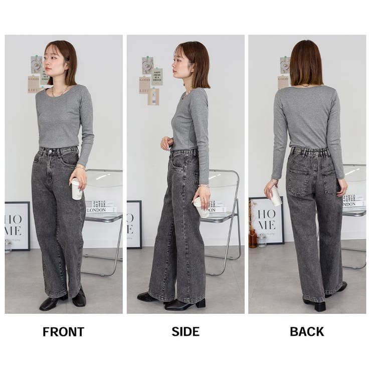 LARU / コットンフライス長袖Tシャツ | SVEC | 詳細画像15 