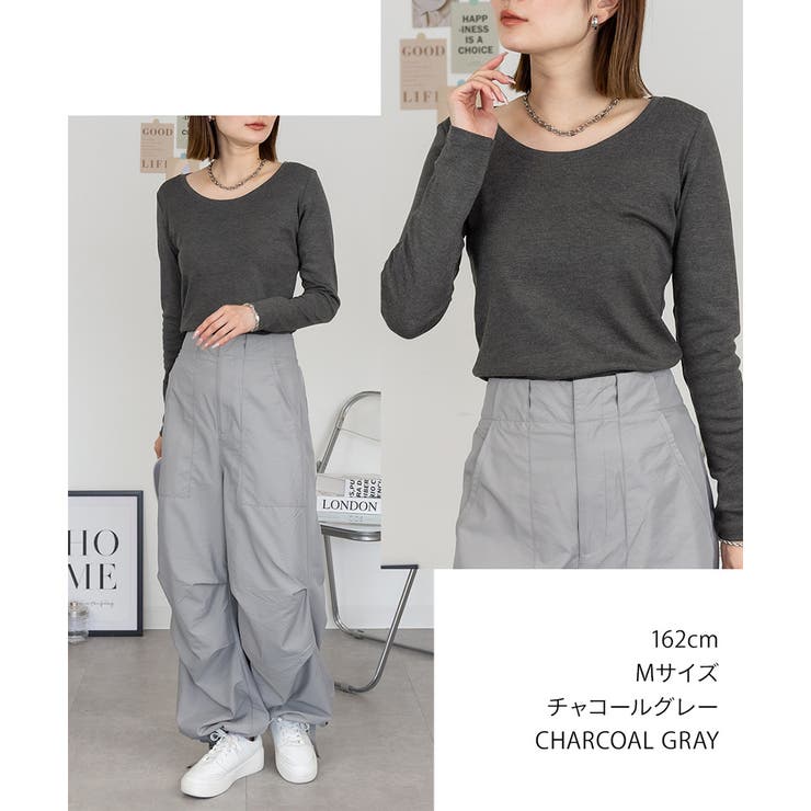 LARU / コットンフライス長袖Tシャツ | SVEC | 詳細画像9 