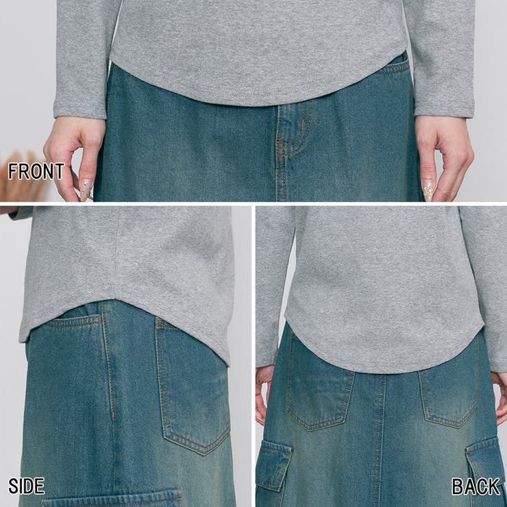 LARU / コットンフライスボートネックロングスリーブシャツ | SVEC | 詳細画像5 