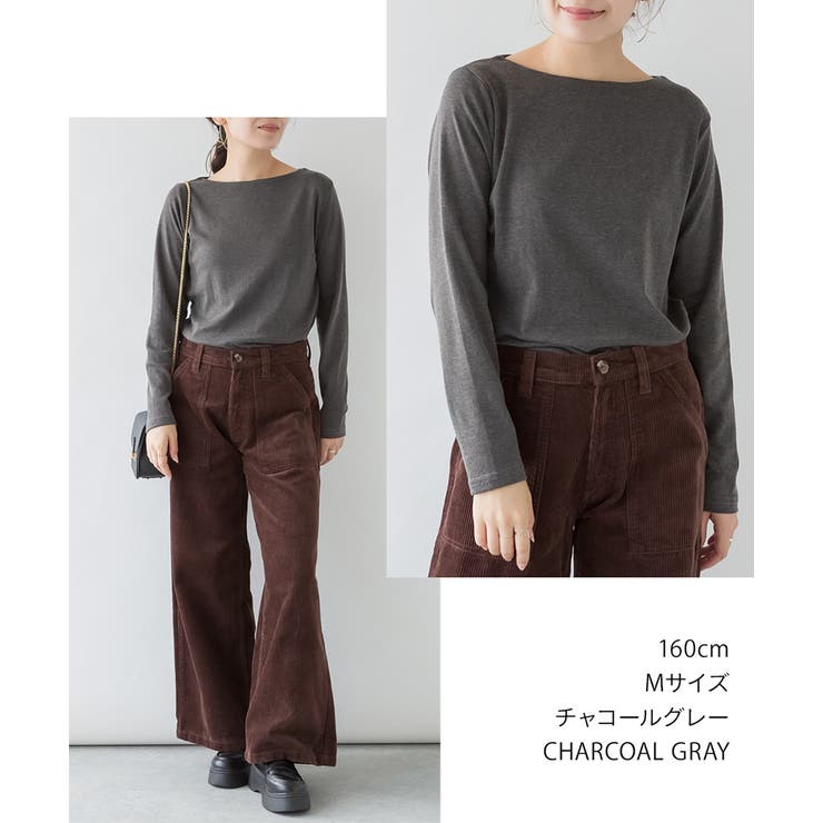 LARU / コットンフライスボートネックロングスリーブシャツ | SVEC | 詳細画像8 