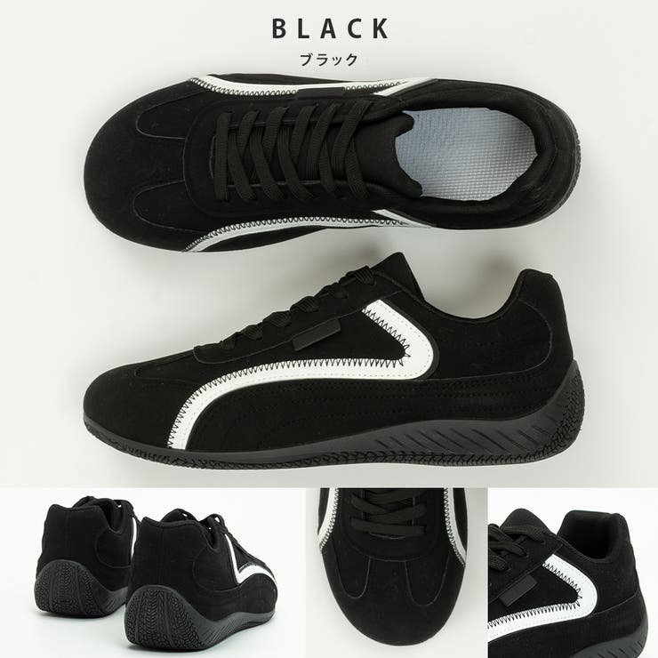 ライン フラットソール ドライビングスニーカー | SVEC | 詳細画像4 