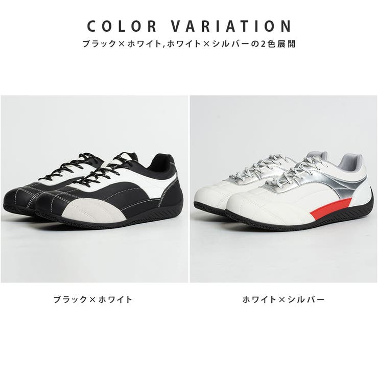 ステッチ フラットソール ドライビングスニーカー | SVEC | 詳細画像2 