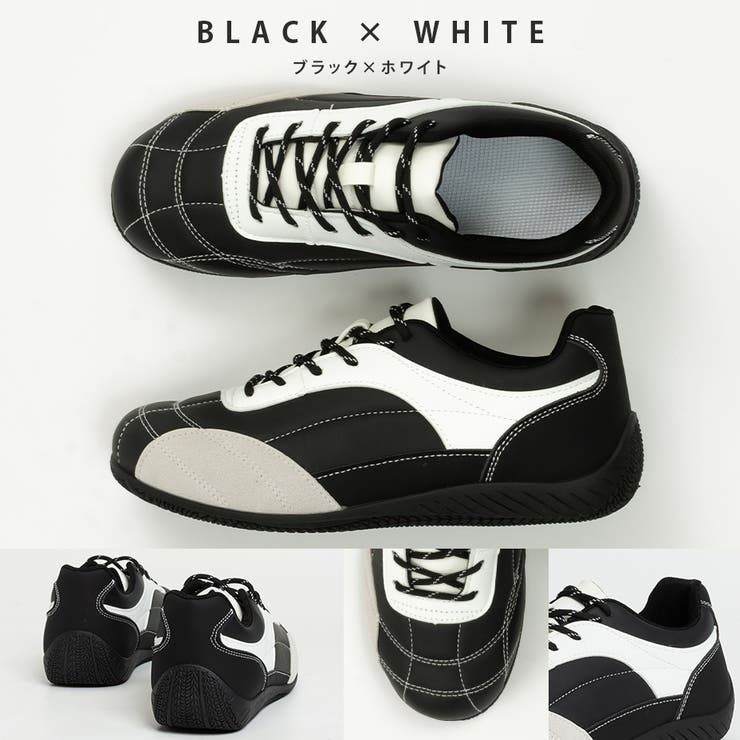 ステッチ フラットソール ドライビングスニーカー | SVEC | 詳細画像4 