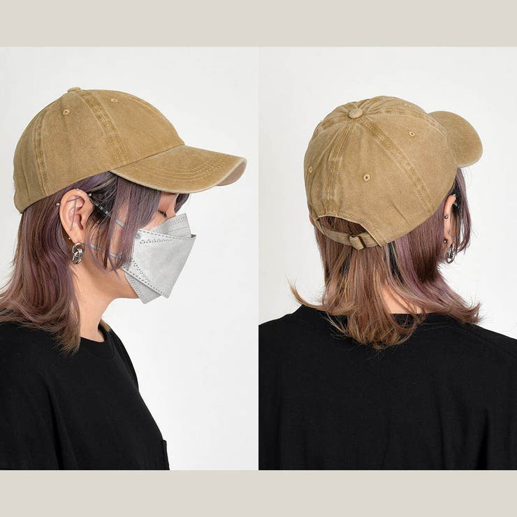 ヴィンテージライク ウォッシュ加工 コットン BBキャップ | SVEC | 詳細画像10 