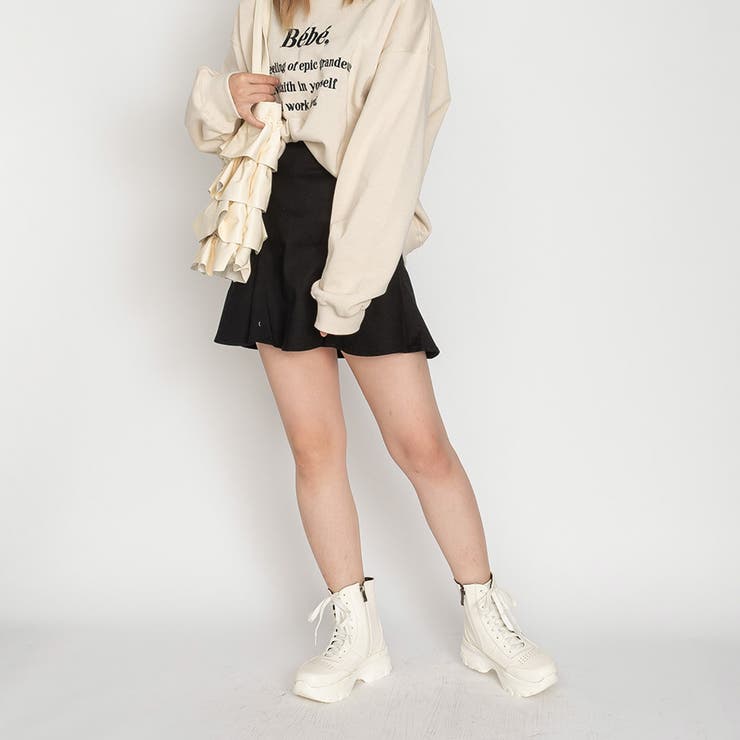 軽量チャンキーソール ハイカットスニーカー 厚底 レースアップブーツ | SVEC | 詳細画像20 