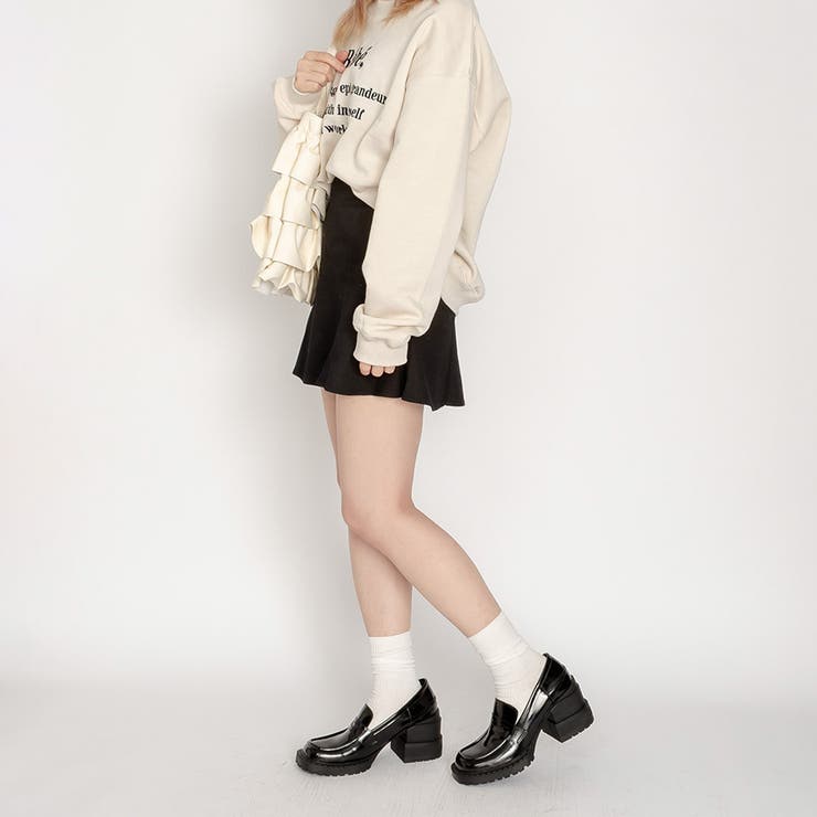 ブロックヒール ペニーローファー パンプス | SVEC | 詳細画像20 