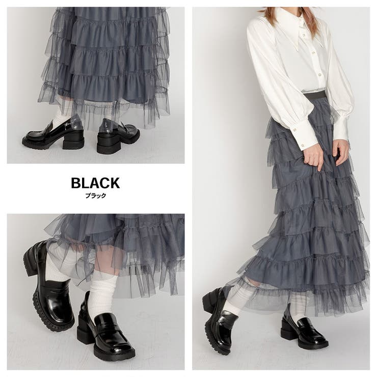 ブロックヒール ペニーローファー パンプス | SVEC | 詳細画像9 