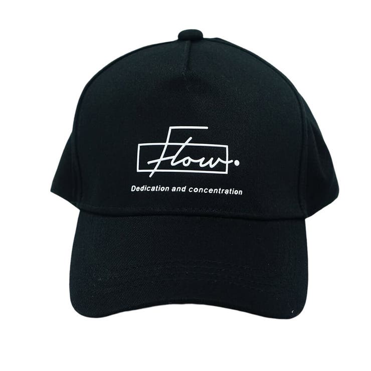 ブラック×ホワイト | Flow 立体プリント キャップ | SVEC