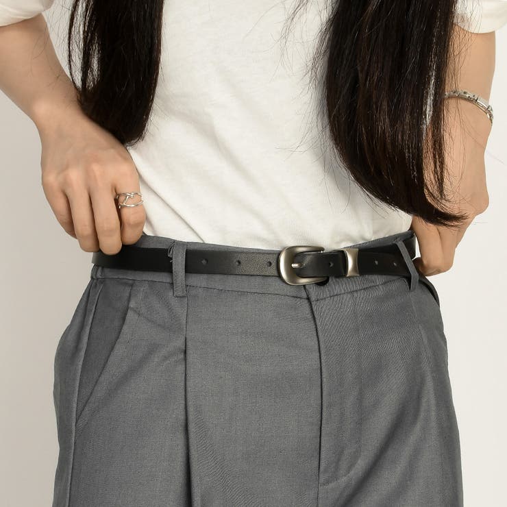 【HERMES】デニム×メタルバックル☆素敵 Rivale Jean 18 ベルト シルバーメタル 3ピースバックル ナローベルト[品番