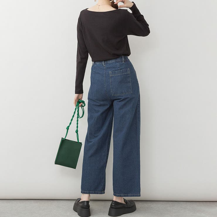 取り外し可能 サスペンダー デニム ワイドパンツ | SVEC | 詳細画像8 