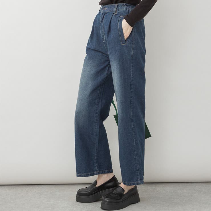 取り外し可能 サスペンダー デニム ワイドパンツ | SVEC | 詳細画像7 