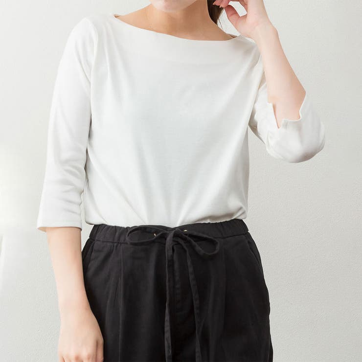7分丈 ボートネック トップス | SVEC | 詳細画像15 