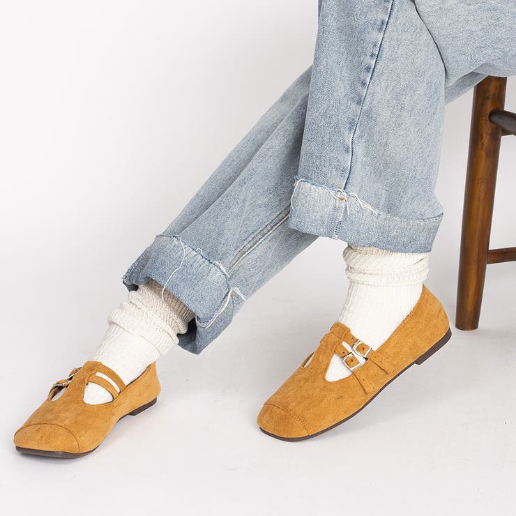 ダブルベルト フラットパンプス | SVEC | 詳細画像1 