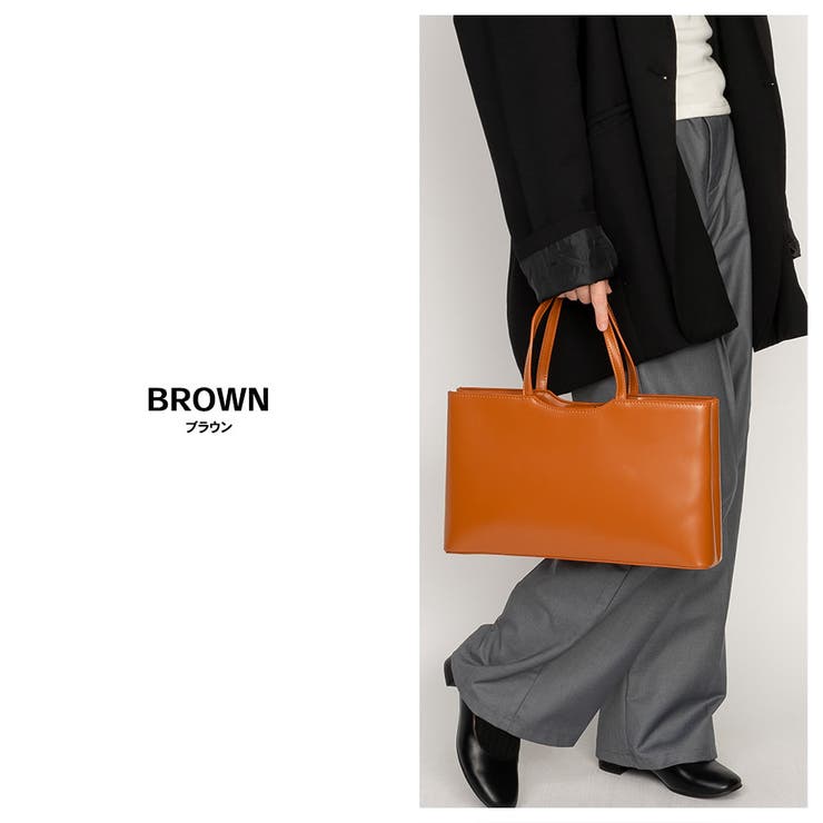 ブラウン | スクエアトートバッグ / ハンドバッグ | SVEC
