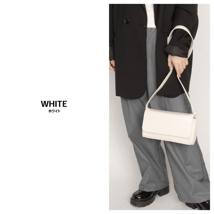ホワイト | ベルトストラップ ショルダーバッグ | SVEC
