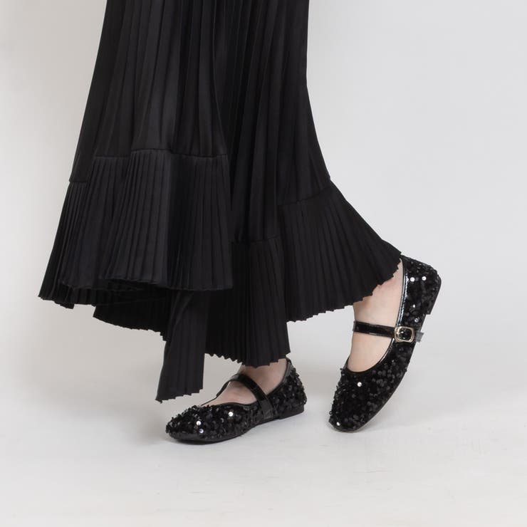 スパンコール メリージェーン パンプス | SVEC | 詳細画像1 