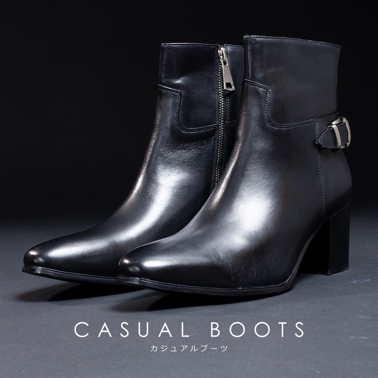 サイドベルト ヒールブーツ / サイドジップ | SVEC | 詳細画像1 