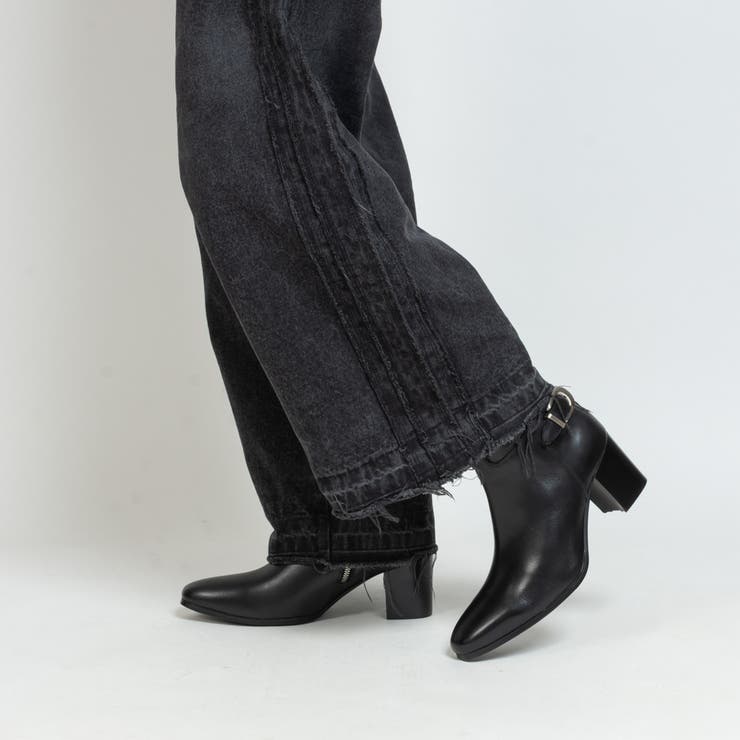 サイドベルト ヒールブーツ / サイドジップ | SVEC | 詳細画像10 