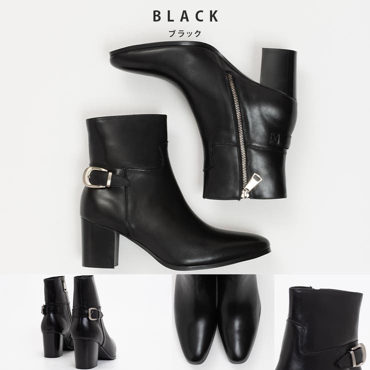 サイドベルト ヒールブーツ / サイドジップ | SVEC | 詳細画像3 