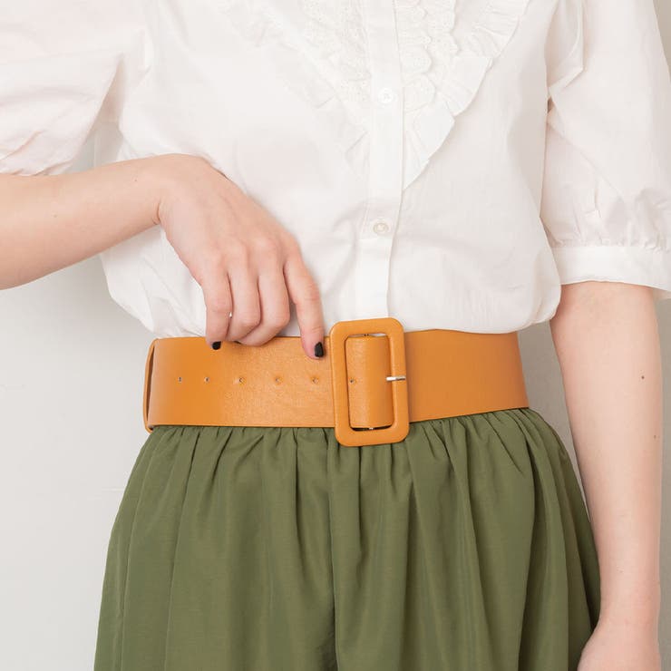 スクエア バックル カラーベルト | SVEC | 詳細画像27 