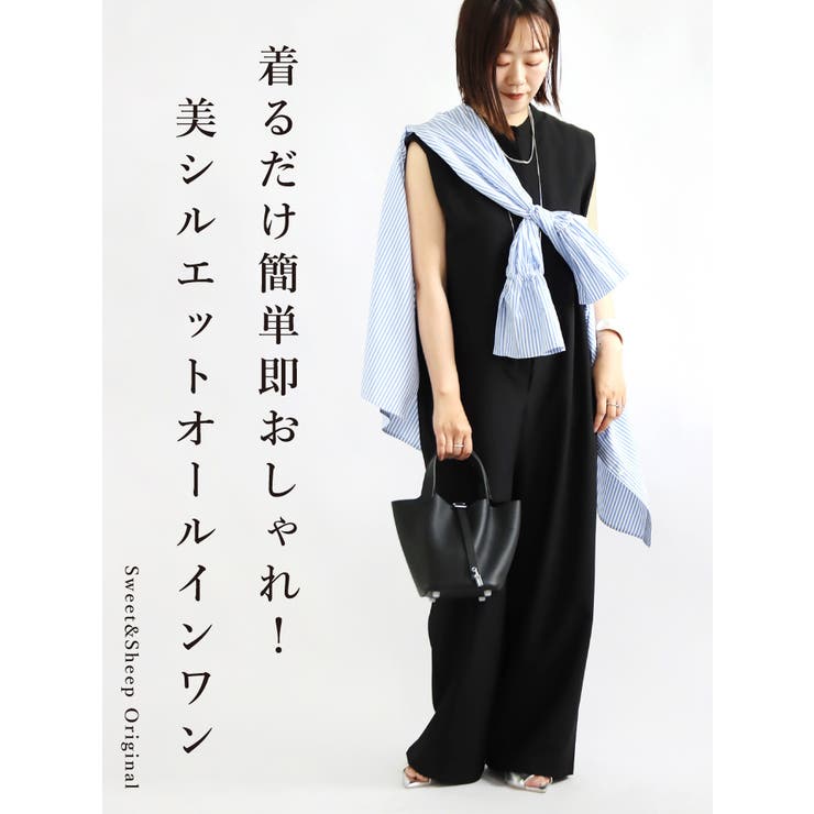 オールインワン ノースリーブ ワンピース[品番：SASW0002378