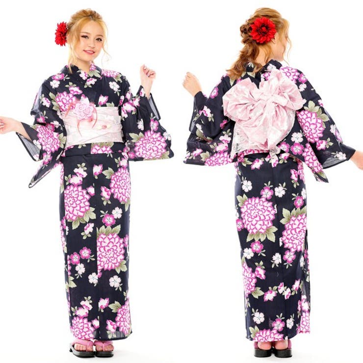 浴衣8点セット Ys335 千鳥ピンク 夏 浴衣 紺 ピンク 浴衣セット 品番 Swaw Sweet Angel スウィートエンジェル のレディースファッション通販 Shoplist ショップリスト